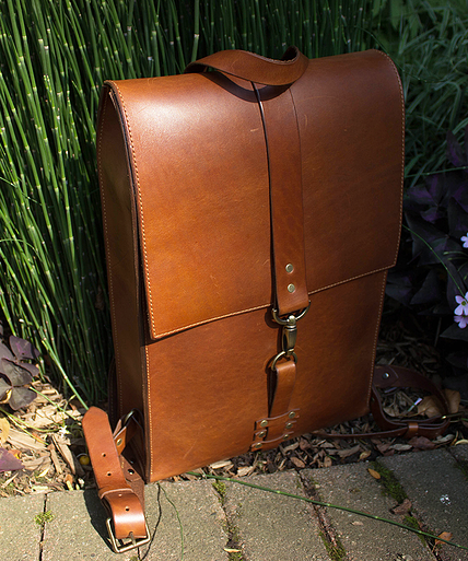 bridle leather backpack Bootlegger Backpack (Tobacco Snakebite Leather)– The Speakeasy Leather Co