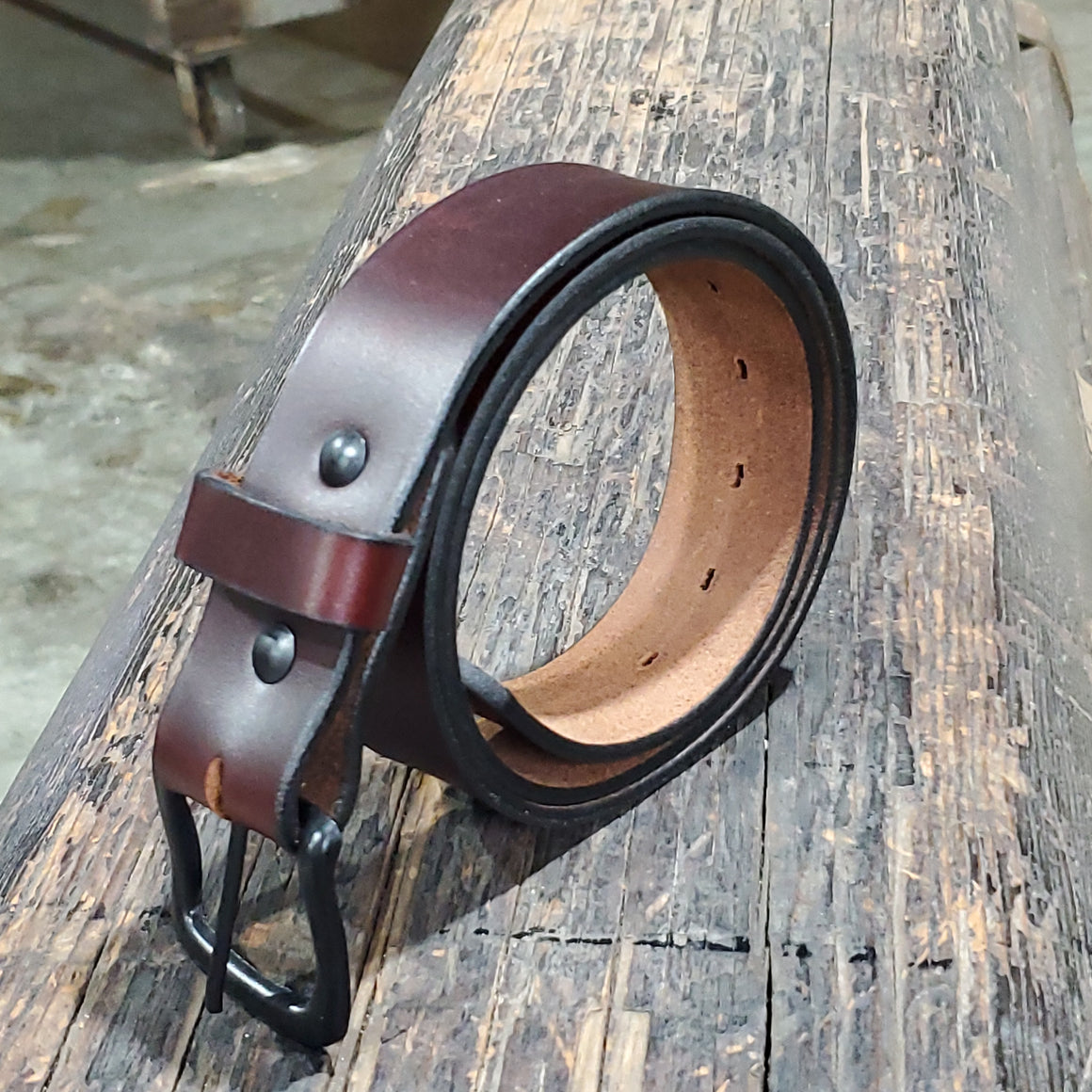 Naked Grizzly | MADE IN USA | Full Grain Leather | Men's Belt - The Speakeasy Leather Co