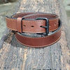 The Marksman Gun Belt | MADE IN USA | Full Grain Veg Tan | Conceal Carry Belt - The Speakeasy Leather Co
