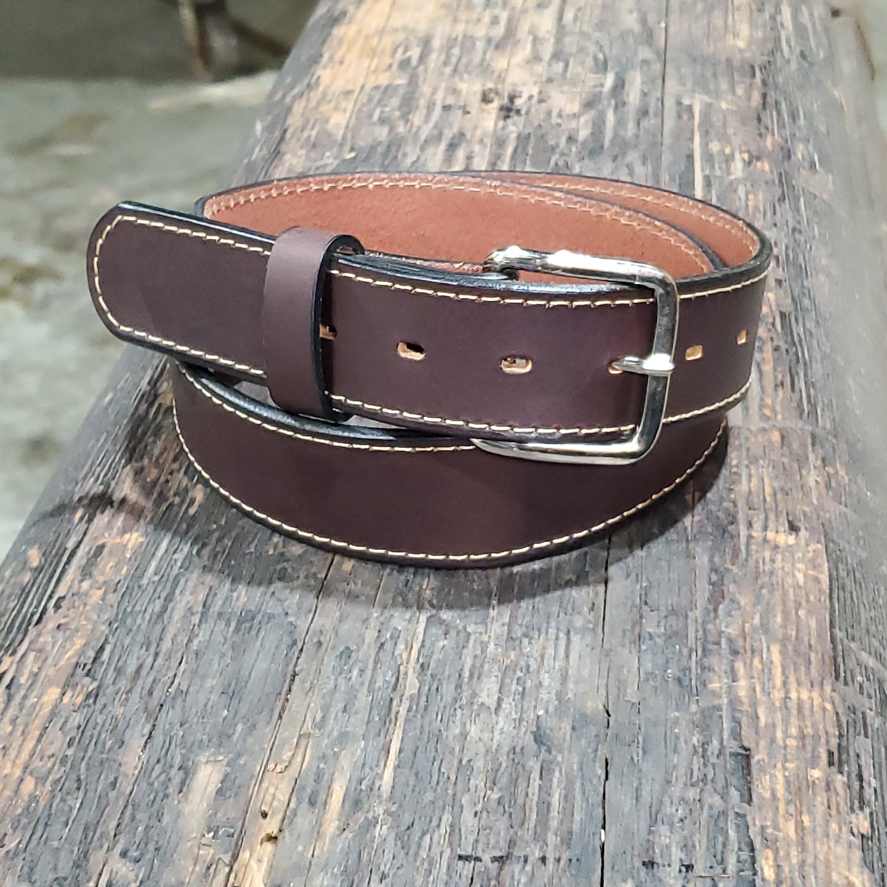 Made in USA, Ridgeline Trail Black Leather Belt