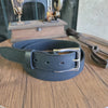 1.25 The Skinny Grizzly Leather Dress Belt | Made in USA | Full Grain Leather Dress Belt - The Speakeasy Leather Co