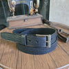The Frontier Shrunken Bison Belt | MADE IN USA | Full Grain Leather | Men's Dress Belt - The Speakeasy Leather Co