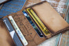 4-Slot Front Pocket Card Sleeve Wallet - The Dip (Burnt Timber Leather) - The Speakeasy Leather Co