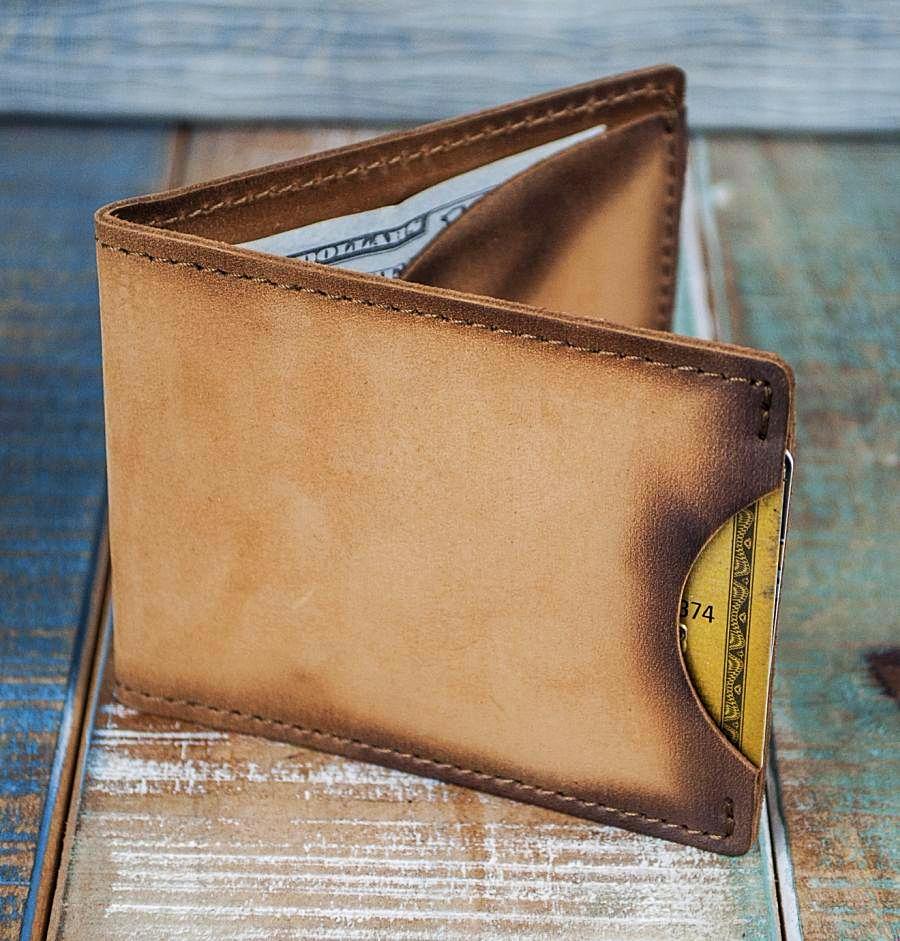 Bifold Leather Wallet for Men Bootlegger Brown