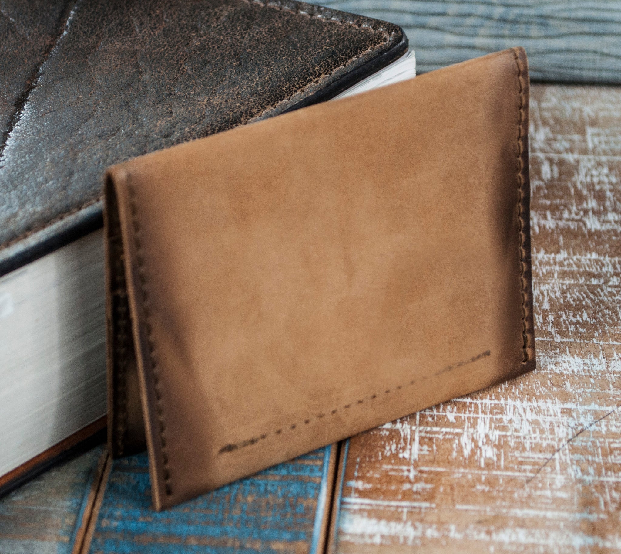 4-Slot Front Pocket Card Sleeve Wallet - The Dip (Burnt Timber Leather) 4-Slot Front Pocket Card Sleeve Wallet - The Dip (Burnt Timber Leather)