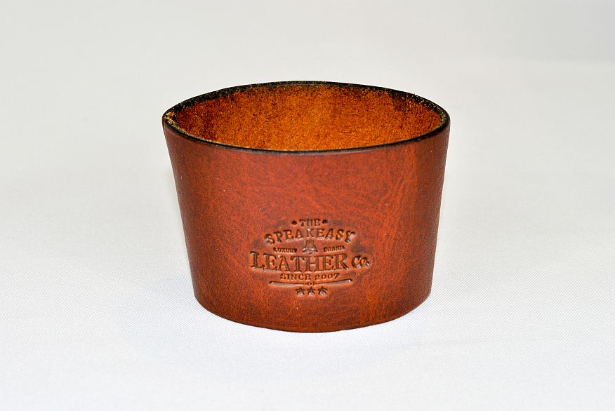 Droppers Coffee Sleeve (Tobacco Snakebite) - The Speakeasy Leather Co