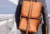 Bootlegger Backpack (Burnt Timber Leather) - The Speakeasy Leather Co