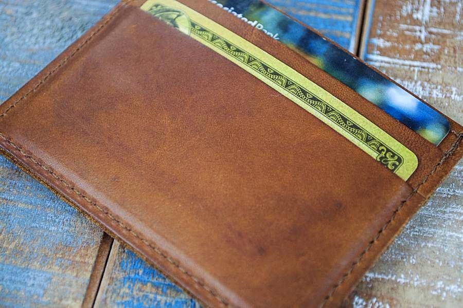5-Slot Super Slim Front Pocket Card Sleeve Wallet (Rio Latigo Leather) 5-Slot Super Slim Front Pocket Card Sleeve Wallet (Rio Latigo Leather)